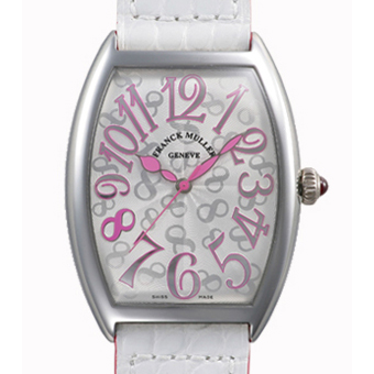 FRANCK MULLER スーパーコピー フランクミュラー トノウカーベックス 5850 B SC シルバー ピンク オーキッド 【世界限定50本】